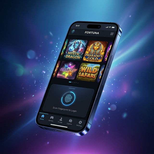 Smartphone con app de casino